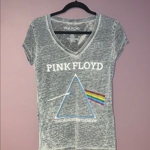 Pink Floyd L Distressed V-Neck